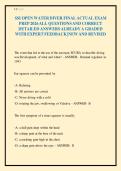 SSI OPEN WATER DIVER FINAL ACTUAL EXAM&NewLine;PREP 2026 ALL QUESTIONS AND CORRECT&NewLine;DETAILED ANSWERS ALREADY A GRADED&NewLine;WITH EXPERT FEEDBACK &vert;NEW AND REVISED