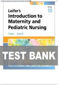 TEST BANK FOR Leifer&rsquo;s Introduction to Maternity and Pediatric Nursing 10th Edition by Kim Cooper&comma; Kelly Gosnell&period;ISBN&colon;9780443249587 COMPLETE GUIDE ALL CHAPTERS COVERED 100&percnt; VERIFID A&plus; GRADE ASSURED&excl;&excl;&excl;&excl;&excl; NEW LATEST UPDATE&excl;&excl;&excl;&excl;&excl;
