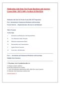 Medication Aide State Test Exam Questions and Answers &lpar;Latest 2026 &sol; 2027&rpar; 100&percnt; Verified &lpar;UPDATED&rpar;