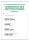 WGU D545 HEALTHCARE ADMINISTRATION EVOLUTION &&NewLine;SYSTEMS LEADERSHIP OA &lpar;2026&ndash;2027&rpar; MULTIPLE-&NewLine;CHOICE QUESTIONS WITH ANSWERS & DETAILED&NewLine;RATIONALES&vert; LATEST UPDATE THIS YEAR INSTANT&NewLine;DOWNLOAD PDF