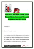PN 3003 Maternal & Pediatric Nursing Exam &vert; 50&plus; Exam Questions & Correct Answers &vert; Prenatal Care&comma; Labor & Delivery&comma; Postpartum Care&comma; Newborn Nursing&comma; Pregnancy Complications & Pediatric Nursing