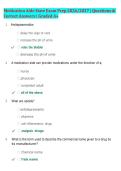 Medication Aide Certification Exam Prep Bundle 2026&sol;2027 &vert; Complete Review &vert; Verified Q&A &vert; Graded A&plus;