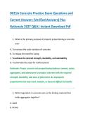 BCE1A Concrete Practice Exam Questions and &NewLine;Correct Answers &lpar;Verified Answers&rpar; Plus &NewLine;Rationale 2027 Q&A&vert; Instant Download Pdf