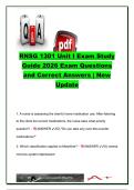 RNSG 1301 Unit I Exam Study Guide &vert; 95&plus; Exam Questions & Correct Answers &vert; Pharmacology Fundamentals&comma; Drug Classifications&comma; Pharmacokinetics&comma; Medication Safety&comma; Anticoagulants&comma; Endocrine Drugs & Immunology
