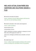 NSG 6435 ACTUAL EXAM PAPER 2026&NewLine;QUESTIONS AND SOLUTIONS GRADED A&NewLine;PLUS