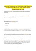 WGU D199 Introduction to Physical and Human Geography Level 2 Key Terms & Concepts 2026&ndash;2027 &vert; Complete Study Guide&comma; Exam Review & Practice Questions