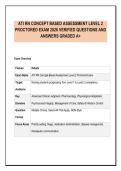 ATI RN CONCEPT BASED ASSESSMENT LEVEL 2&NewLine;PROCTORED EXAM 2026 VERIFIED QUESTIONS AND&NewLine;ANSWERS GRADED A&plus;