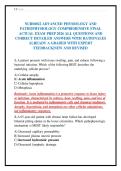 NURS8022 ADVANCED PHYSIOLOGY AND&NewLine;PATHOPHYSIOLOGY COMPREHENSIVE FINAL&NewLine;ACTUAL EXAM PREP 2026 ALL QUESTIONS AND&NewLine;CORRECT DETAILED ANSWERS WITH RATIONALES&NewLine;ALREADY A GRADED WITH EXPERT&NewLine;FEEDBACK&vert;NEW AND REVISED