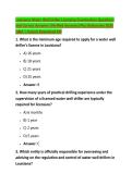 Louisiana Water Well Driller Licensing Examination Questions &NewLine;and Correct Answers &lpar;Verified Answers&rpar; Plus Rationales 2026 &NewLine;Q&A &vert; Instant Download Pdf 