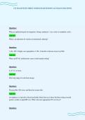CIC EXAM STUDY SHEET COMPLETE QUESTIONS ACCURATE SOLUTIONS
