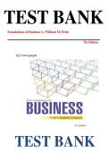 TEST BANK&NewLine;Foundations of Business by William M&period; Pride