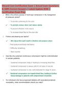 Wound Care Certification Exam Study Guide &vert; Verified Practice Questions & Detailed Answers &vert; Comprehensive Review &vert; 2026 Updated Edition