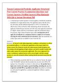 Tucson Commercial Pesticide Applicator Structural &NewLine;Pest Control Practice Examination Questions And &NewLine;Correct Answers &lpar;Verified Answers&rpar; Plus Rationale &NewLine;2026 Q&A&vert; Instant Download Pdf 