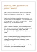 NCOA FINAL EXAM QUESTIONS WITH CORRECT ANSWERS 