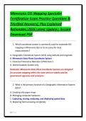 Minnesota GIS Mapping Specialist&NewLine;Certification Exam Practice Questions &&NewLine;&lbrack;Verified Answers&rsqb;&comma; Plus Explained&NewLine;Rationales&vert;2026 Latest Update&vert; Instant&NewLine;Download PDF