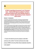 ATI RN Concept-Based Assessment Level 3 Proctored&NewLine;Exam &ndash; Ultimate 2026 High-Acuity Master Test Bank &vert;&NewLine;Advanced Questions with Correct Detailed Answers &&NewLine;Rationales &vert; Complete High-Proficiency Guide &vert; Graded A&plus;&NewLine;Latest Version