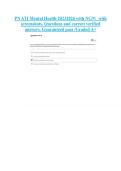 PN ATI Mental Health 20232026 with NGN&sol;  with &NewLine;screenshots&comma; Questions and correct verified &NewLine;answers&period; Guaranteed pass &sol;Graded A&plus;