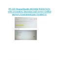 PN ATI Mental Health 20232026 WITH NGN&sol;  &NewLine;with screenshots&comma; Questions and correct verified &NewLine;answers&period; Guaranteed pass &sol;Graded A&plus;