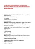 LA 4-50 SOLAR ENERGY EQUIPMENT INSTALLER EXAM PRACTICE QUESTIONS COMPLETE WITH VERIFIED ANSWERS AND EXPLANATIONS