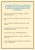 CCMA PRACTICE TEST 2026 ALL QUESTIONS&NewLine;AND CORRECT DETAILED ANSWERS ALREADY&NewLine;A GRADED WITH EXPERT FEEDBACK &vert;NEW&NewLine;AND REVISED&NewLine;