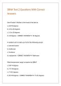 SRNA Test 2 Questions With Correct Answers