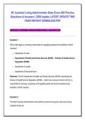 &lbrack;BUNDLE&rsqb; NC Assisted Living Administrator Exam Practice Test Bank &lpar;2026&sol;2027&rpar; &ndash; 550&plus; Verified Practice Questions&comma; Answers & Detailed Rationales &vert; Adult Care Home Rules&comma; Resident Rights & Med Admin