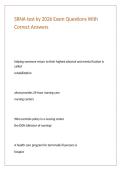 SRNA test ky 2026 Exam Questions With Correct Answers 