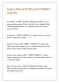 EXAM 1 SRNA QUESTIONS WITH CORRECT ANSWERS