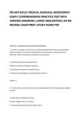 RN VATI ADULT MEDICAL SURGICAL ASSESSMENT &NewLine;EXAM &vert; COMPREHENSIVE PRACTICE TEST WITH &NewLine;VERIFIED ANSWERS &vert; LATEST 2026 EDITION &vert; ATI RN &NewLine;REVIEW &vert; EXAM PREP &vert; STUDY GUIDE PDF