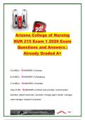 Arizona College of Nursing NUR 215 Exam 1 &vert; 100&plus; Nursing Fundamentals Practice Questions & Answers &vert; ADPIE&comma; ABCs&comma; Delegation&comma; Communication&comma; Ethics & Patient Safety