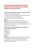 WISCONSIN NURSING JURISPRUDENCE EXAM 2026&colon; 200 COMPREHENSIVE PRACTICE QUESTIONS WITH CORRECT ANSWERS AND DETAILED RATIONALES