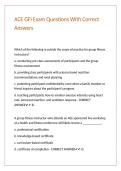 ACE GFI Exam Questions With Correct Answers