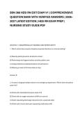 BSN 366 HESI RN EXIT EXAM V1 &vert; COMPREHENSIVE &NewLine;QUESTION BANK WITH VERIFIED ANSWERS &vert; 2026&NewLine;2027 LATEST EDITION &vert; HESI RN EXAM PREP &vert; &NewLine;NURSING STUDY GUIDE PDF 