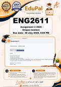 ENG2611 Assignment 2 QUIZ &lpar;COMPLETE ANSWERS&rpar; 2026 - DUE 30 July 2026