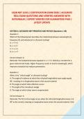 CGSB NDT LEVEL 2 CERTIFICATION EXAM 2026 &vert; ACCURATE &NewLine;REAL EXAM QUESTIONS AND VERIFIED ANSWERS WITH &NewLine;RATIONALES &vert; EXPERT VERIFIED FOR GUARANTEED PASS &vert; &NewLine;LATEST UPDATE 