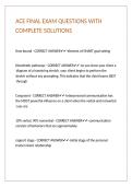 ACE FINAL EXAM QUESTIONS WITH COMPLETE SOLUTIONS 