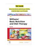 FULL TEST BANK For Williams' Basic Nutrition & Diet Therapy 16th Edition by Staci Nix McIntosh MS RD CD &lpar;Author&rpar; Latest Update Graded A&plus; All Chapters ISBN&colon;9780323674560