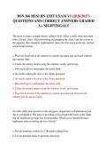 BSN 366 HESI RN EXIT EXAM V1 &lpar;2026&sol;2027&rpar; QUESTIONS AND CORRECT ANSWERS GRADED A&plus; NIGHTINGALE
