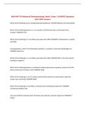 MSN FNP 570 Advanced Pathophysiology&comma; Week 1 Exam &vert; UPDATED Questions with 100&percnt; Answers
