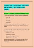 EDUC 812 QUIZ 7&colon; REGRESSION &vert; QUESTIONS &NewLine;AND ANSWERS &vert; 2026 UPDATE &vert; 100&percnt; &NewLine;CORRECT&period; 