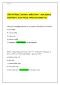 USPS 943 Exam Questions And Answers Latest Update&NewLine;2026&sol;2027 &vert; Brand New &vert; 100&percnt; Guaranteed Pass&period;