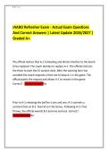 IAABO Refresher Exam - Actual Exam Questions&NewLine;And Correct Answers &vert; Latest Update 2026&sol;2027 &vert;&NewLine;Graded A&plus;&period;