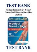 TEST BANK &NewLine;Medical Terminology&colon; A Short &NewLine;Course 9th Edition by Davi-Ellen &NewLine;Chabner