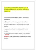 CATA EXAM QUESTIONS AND ANSWERS &lpar;CH 1-5&rpar;&NewLine;VERIFIED ANSWERS &vert; LATEST UPDATE 2026&sol;2027 &vert;&NewLine;GRADED A&plus;&period;