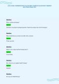 CINTAS SSR COMPLETE EXAM QUESTIONS ANSWERS GUARANTEED PASS FORM TWO