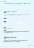CINTAS SSR EXAM PREP QUESTIONS ANSWERS STUDY GUIDE VERIFIED SOLUTION&NewLine;FORM TWO