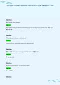 CINTAS SSR EXAM PREP QUESTIONS ANSWERS STUDY GUIDE VERIFIED SOLUTION