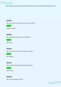 CINTAS SSR EXAM REVIEW SOLVED QUESTIONS COMPLETE ANSWERS GRADED A PLUS
