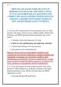 NRNP 6552 ADVANCED NURSE PRACTICE IN&NewLine;REPRODUCTIVE HEALTH CARE WEEK 11 FINAL&NewLine;ACTUAL EXAM PREP 2026 ALL QUESTIONS AND&NewLine;CORRECT DETAILED ANSWERS WITH RATIONALES&NewLine;ALREADY A GRADED WITH EXPERT FEEDBACK&NewLine;&vert;NEW AND REVISED&vert;WALDEN UNIVERSITY&NewLine;