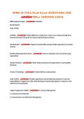 NR 599 Final EXAM QUESTIONSAND&NewLine;ANSWERS &commat;2026